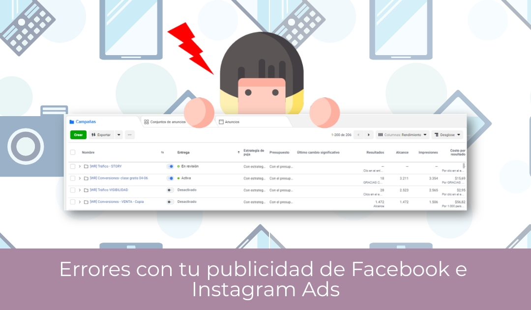 Errores con tu publicidad de Facebook e Instagram Ads